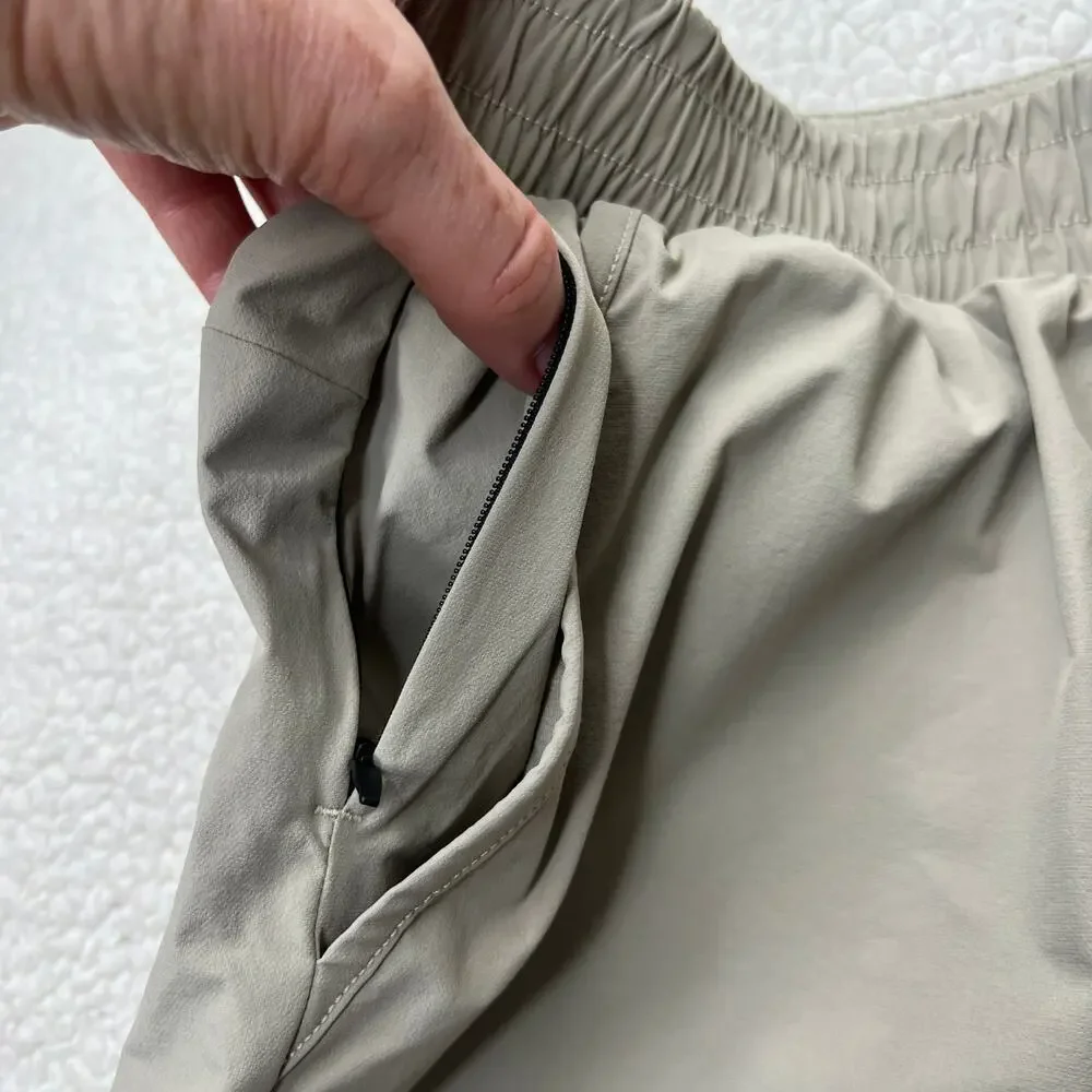 American Eagle Beige Elastic Waist XS Shorts